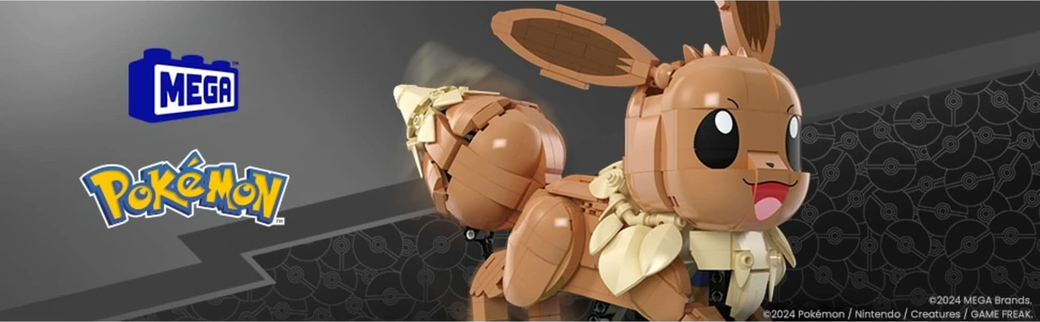 MEGA Pokemon „Ruchomy” Eevee do ustawiania