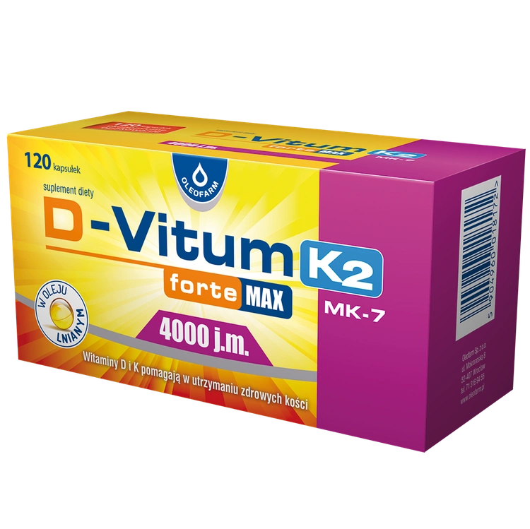 D-Vitum Forte MAX 4000 j.m K2 120 kaps
