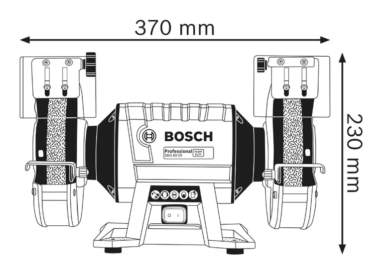 Bosch GBG 60-20 Professional wymiary