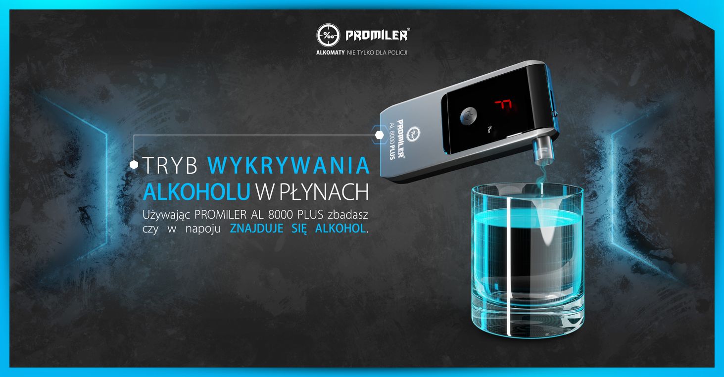 wykrywanie alkoholu w płynach
