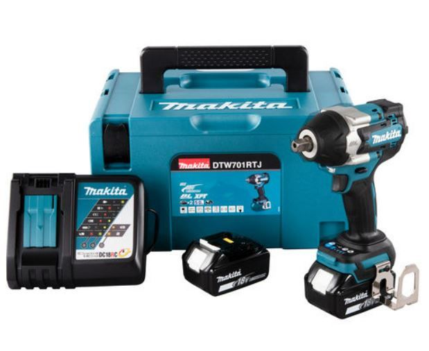 Makita Klucz udarowy 18v 2x5.0Ah DTW701RTJ