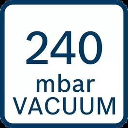 Podciśnienie 240 mbar