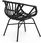 Krzesło STYLIE 73x58 kolor czarny - zdjęcie 2