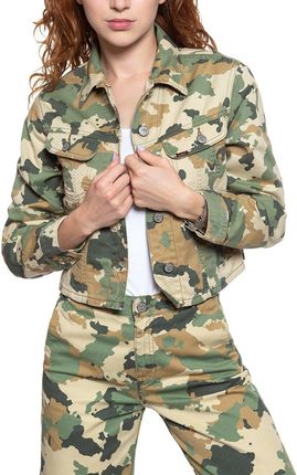 Lee Cropped Rider Jacket Camouflage L54Ccw03 - zdjęcie 4