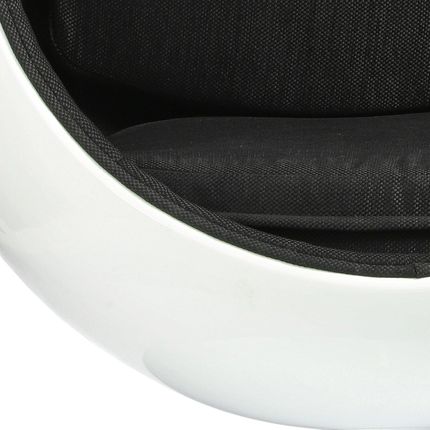 D2.Design D2 Design Fotel Ovalia Chair Biało Czarny 13792 - zdjęcie 5