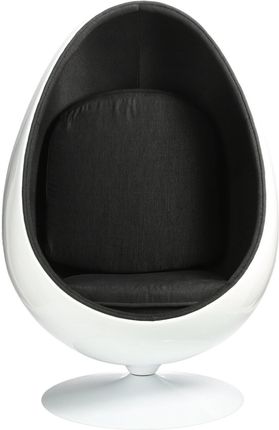 D2.Design D2 Design Fotel Ovalia Chair Biało Czarny 13792 - zdjęcie 2