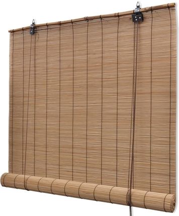 vidaXL Bambusowe Rolety 2 Szt 80X160Cm Brązowe - zdjęcie 4