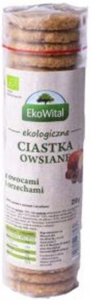 Ekowital Ciastka Owsiane Z Owocami I Orzechami Bio G Ceny I