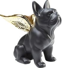 Kare Design Figurka Dekoracyjna Buldog Pies Angel Dog Czarno Złota (38719)