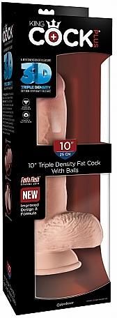 Pipedream King Cock Dildo z jądrami Triple Density 10 Triple Density