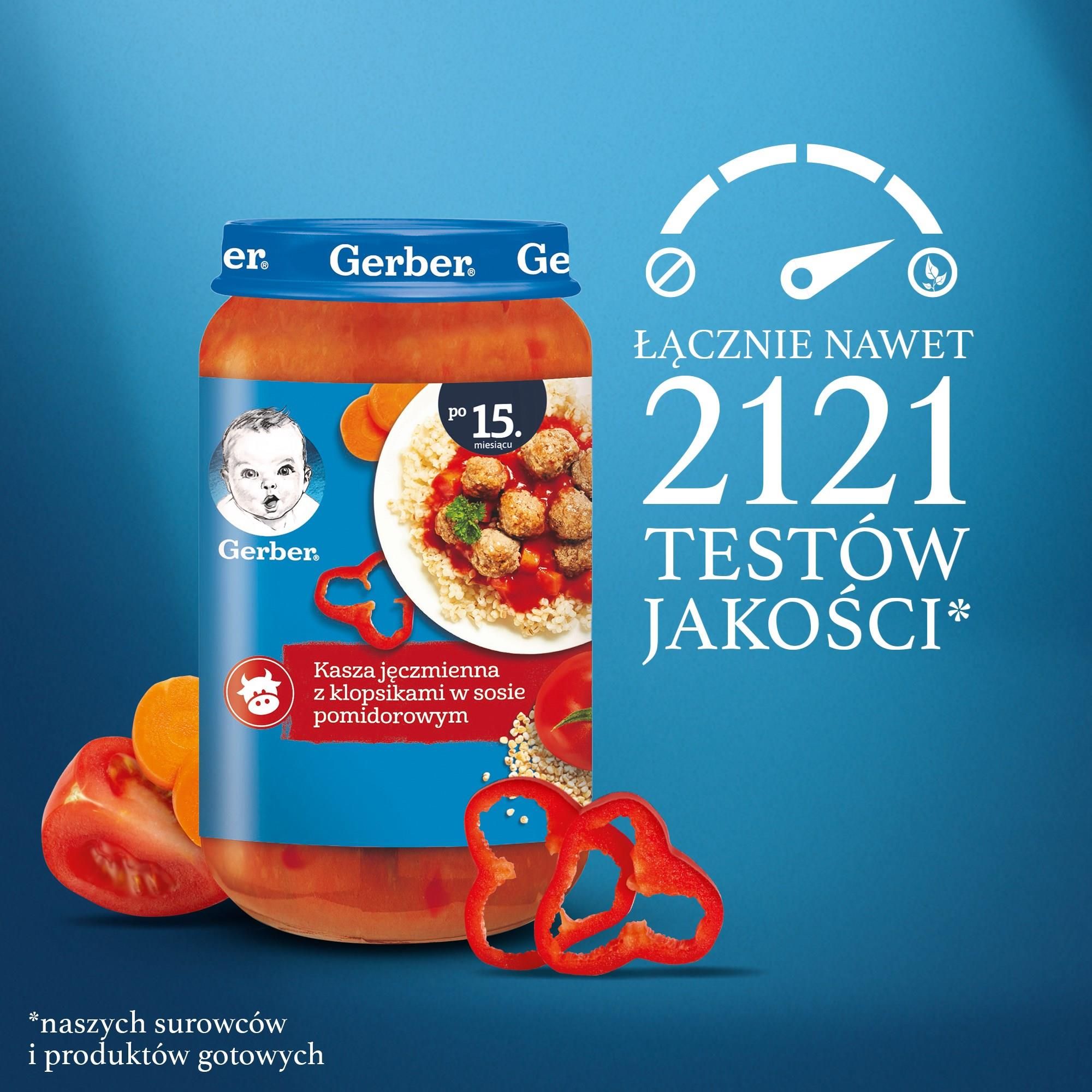 Gerber Obiadek Kasza J Czmienna Z Klopsikami W Sosie Pomidorowym Dla