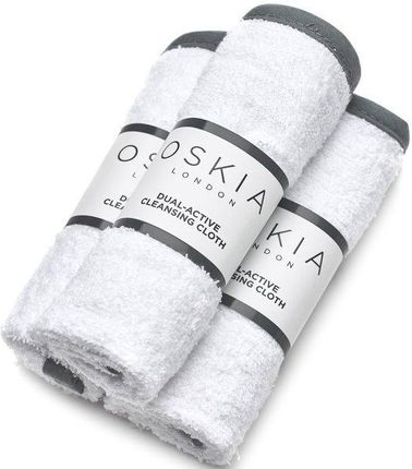 Oskia Dual-Active Cleansing Cloth 3Szt. 100% Bawełniane Ręczniczki Do Demakijażu - zdjęcie 2