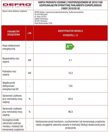 Defro Hydropell 12kW - zdjęcie 2
