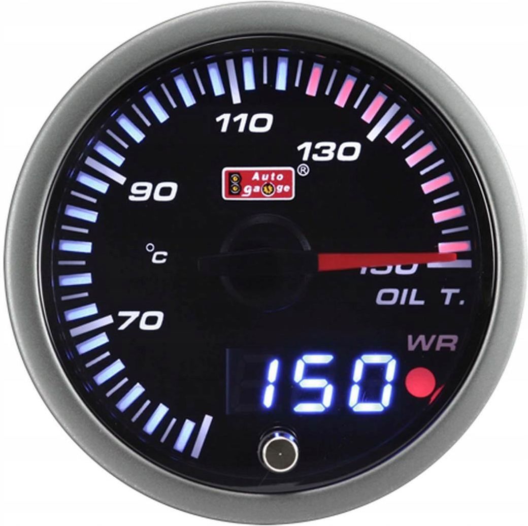 Tuning mechaniczny WSKAŹNIK TEMPERATURA OLEJU AUTO GAUGE ANALOG LCD