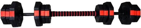 Eb Fit Zestaw Hantle I Sztanga 2W1 2X10 Kg 1030470 - zdjęcie 2