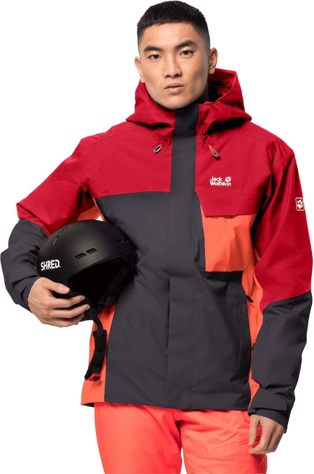 Zdjęcie Jack Wolfskin Kurtka Narciarska Męska Sun Peaks Jacket M Red Fire - Warszawa
