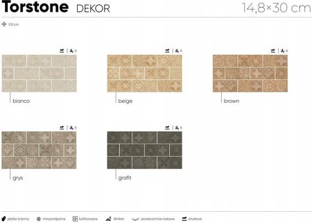 Cerrad Torstone Bianco 14,8X30 - zdjęcie 3