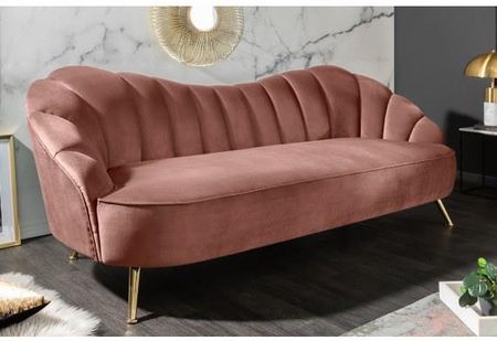 Invicta Interior Sofa Arielle 220Cm Aksamit Odcień Różu 40750 - zdjęcie 5