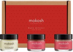 Zdjęcie Mokosh Kiss Me ZESTAW Regenerujący krem do twarzy - malina 15 ml + Peeling do ust - malina 15 ml + Balsam do ust malina 15 ml - Choroszcz