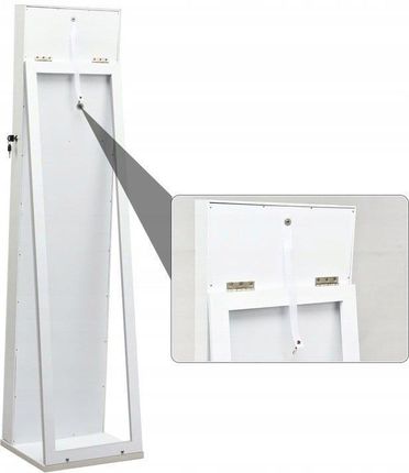 Costway Szafka na biżuterię z lustrem (HW64484WH) - zdjęcie 6