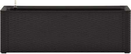 Vidaxl Podwyższona donica z systemem podlewania, antracyt, 100x43x33cm - zdjęcie 4