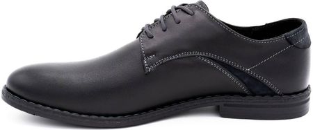 Eleganckie buty męskie 253LU czarne - zdjęcie 4