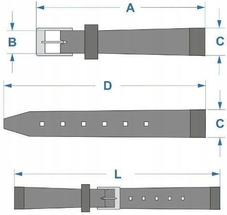 Hirsch Beżowy pasek skórzany 16 mm Duke 01028190-1-16 - zdjęcie 2