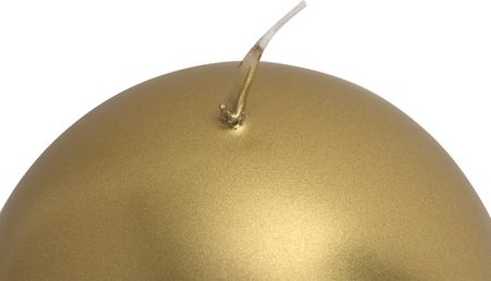 Świeca Kula Złoty Metalik Śr. 10Cm 29705 - zdjęcie 2