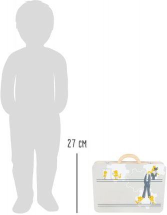 Small Foot Design Drewniana walizka z narzędziami szara Miniwob - zdjęcie 2