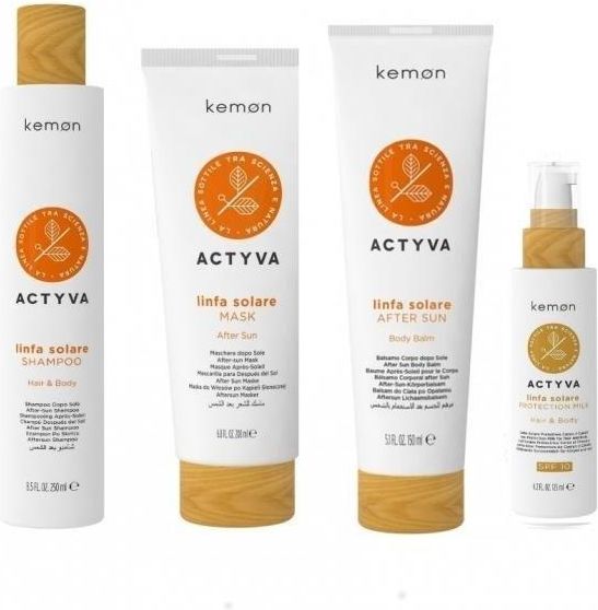 Zestaw Dla Kobiety Kemon Actyva Linfa Solare Shampoo Mask Body Balm