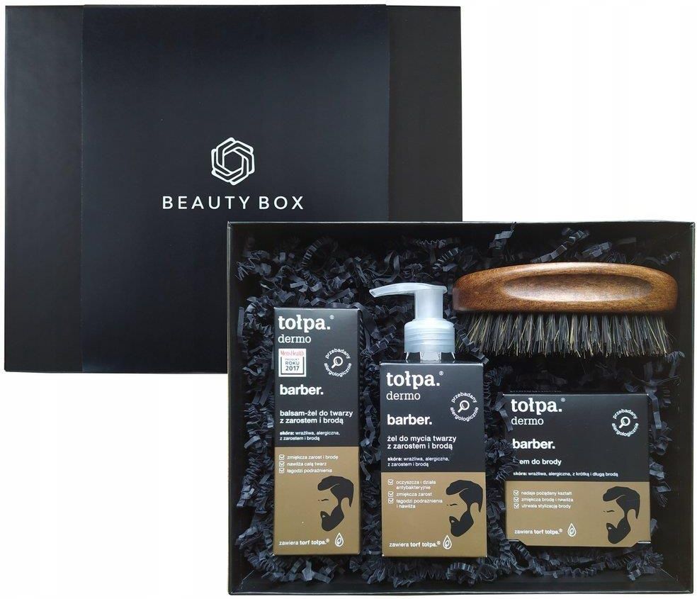 Dermokosmetyk Beauty Box Tolpa Zestaw Do Brody Dermo Man Barber