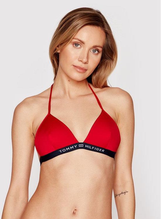 Tommy Hilfiger G Ra Od Bikini Triangle Fixed Uw Uw Czerwony Ceny