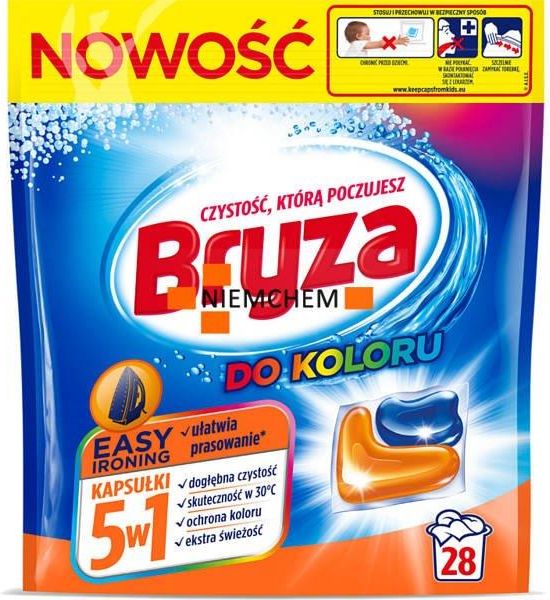 Bryza 5w1 Easy Ironing Kapsułki do Prania Koloru 28szt Opinie i