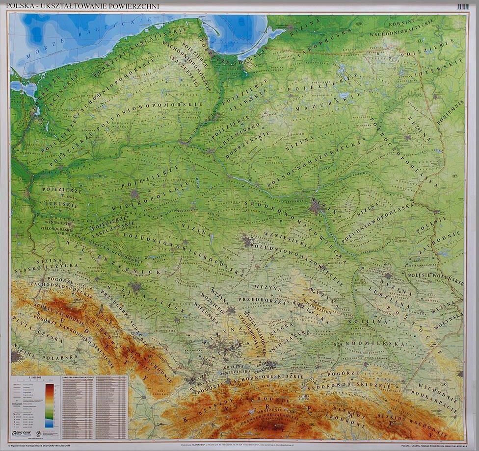 Polska Fiz Mapa Do Wpinania Du A Ceny I Opinie Ceneo Pl