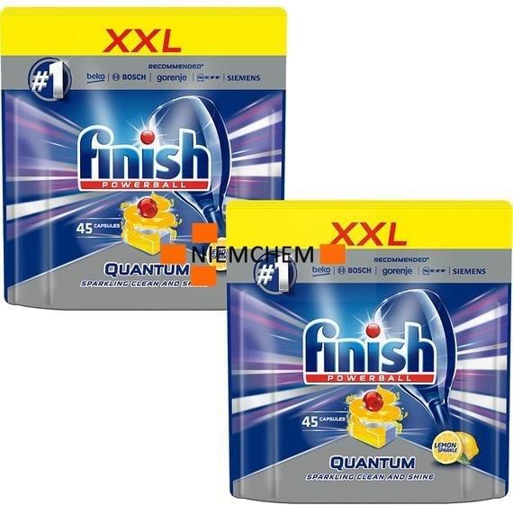 Finish Quantum Lemon Cytrynowe Tabletki Do Zmywarki 2x45 90szt