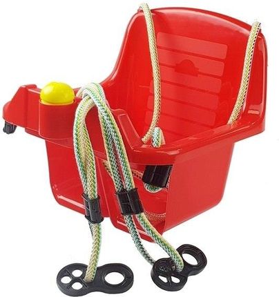 Lean Toys Huśtawka Kubełkowa Czerwona 5037 Dla Dzieci - zdjęcie 2
