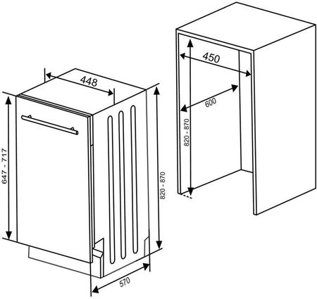 Zmywarka KLUGE KVD4511P - zdjęcie 3