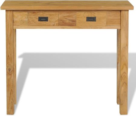 vidaXL Lumarko Stolik Konsola Lite Drewno Tekowe 90x30 80cm 74721 - zdjęcie 2