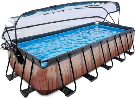 Basen Exit Wood Brązowy Prostokątny 540x250x122cm - zdjęcie 6