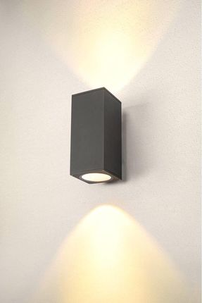 Kinkiet Ogrodowy Enola Square L Góra/Dół Led 53W 3000/4000K - Antracyt - 1003438 - zdjęcie 2