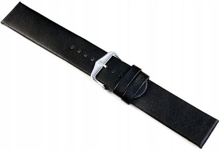 Czarny pasek skórzany 28 mm HIRSCH Scandic 17852050-2-28 M - zdjęcie 2