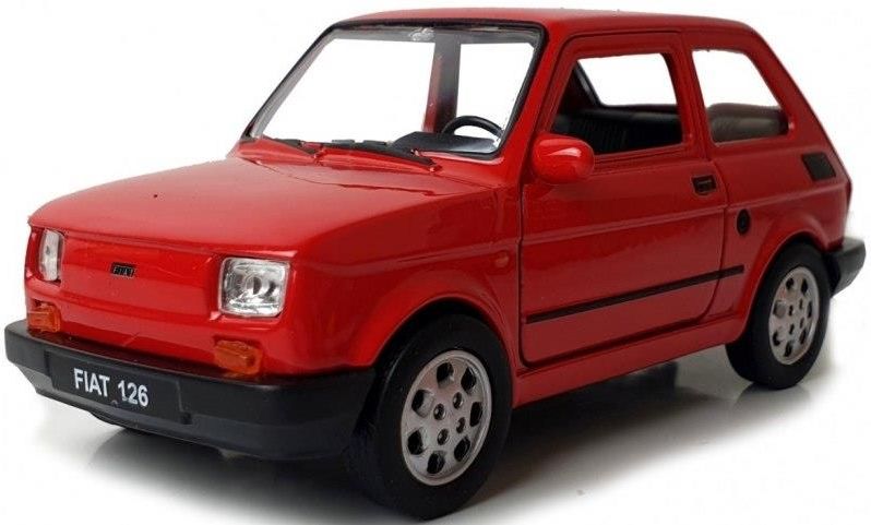 Dromader Welly Fiat 126P Maluch 1 34 Prl Czerwony Ceny I Opinie