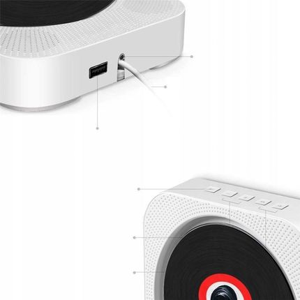 ODTWARZACZ PRZENOŚNY CD GŁOŚNIK BLUETOOTH RADIO (16030000101) - zdjęcie 3