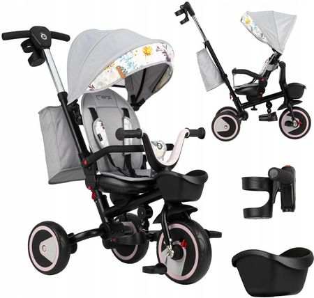 Momi Invidia Rowerek Trójkołowy Obracany 5W1 Love - zdjęcie 5