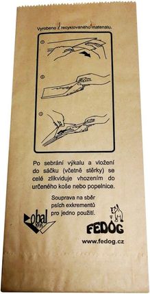 Meva Torebki Papierowe Z Łopatką Kartonową Na Psie Odchody Fedog Cz 25Szt - zdjęcie 3