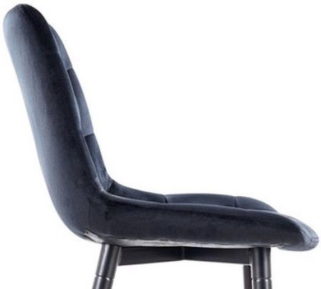 Signal Półhoker Chic H-2 Velvet Czarny Stelaż/Czarny Bluvel 19 7590 - zdjęcie 2
