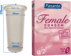 Zdjęcie Pasante Female Condom Prezerwatywy Dla Kobiet 3 szt  - Chorzów