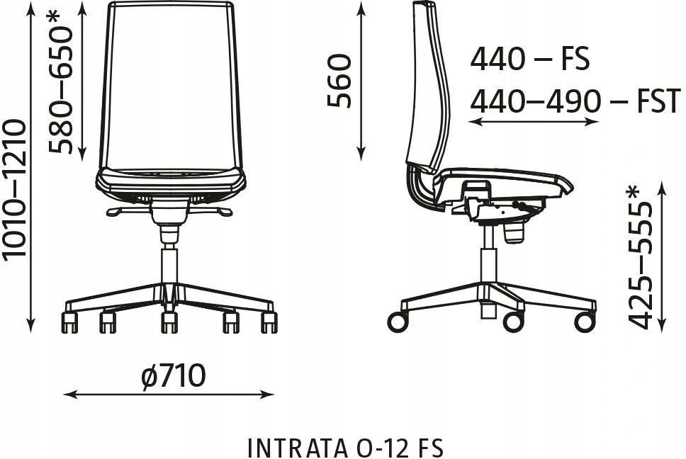 Nowy Styl Krzesło Biurowe Obrotowe Intrata O12 Fs Musztardow Ceny i