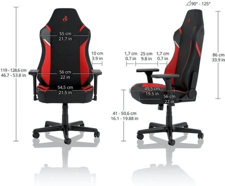 Nitro Concepts X1000 Czarno-Biały NCX1000BW - zdjęcie 4