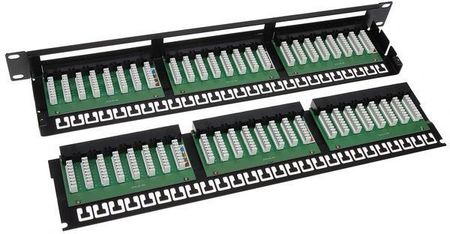 Abcvision Patchpanel RJ-45 PP-48/RJ/6C Rack 19 1U KAT.6 (PP48RJ6C) - zdjęcie 3